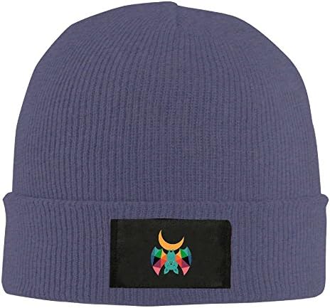 GHWERTG Warm Knit Cap Upside Down The Moon Bat Fashion Winter Beanie Hats
