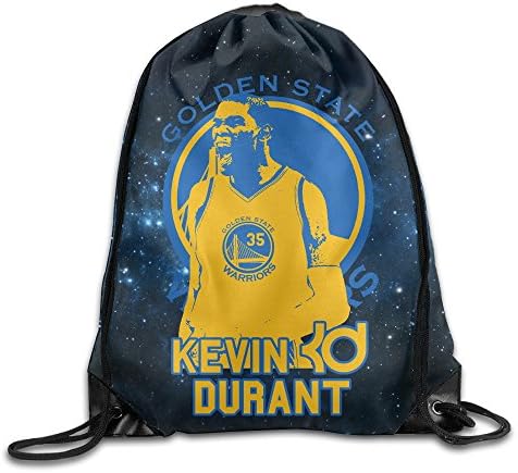 LINNA Golden State #35 KD Logo Basketball Durable Drawstring Sackpack Camping Valise Bag