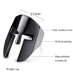 IFUAQZ Men's Stainless Steel Spartan Knight Helmet