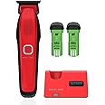 Supreme Trimmer Recharge Professional Trimmer for Barbers with 2 Removable Batteries, Professional Strong Motor, Smart Charge Stand, USB-C Charge & Zero Gap DLC Blades | ST777