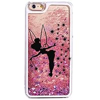 DECO FAIRY Compatible with iPhone 8 / 7, Cartoon Anime Animated Pink Black Fairy Tale Faith Never Grow Up Pixie Dust Neverland Series PVC Hard Cover Case