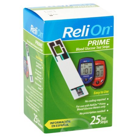 PACK OF 8 - ReliOn Prime Blood Glucose Test Strips, 25 count - Thumbnail 6