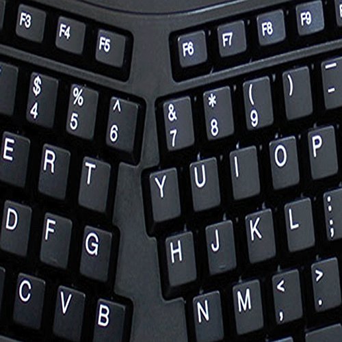 Adesso WKB-3500UB Tru-Form 3500, 2.4GHz Wireless Ergonomic Trackball Keyboard