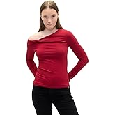 GAP Womens Long Sleeve Off The Shoulder Knit Top