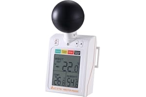 MVQJSUCI WBGT Thermal Stress Measuring Instrument, High Precision Portable Heat Stroke Index