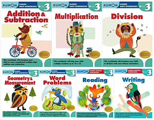 Buy Kumon Grade 3 Complete Set 7 Workbooks Addition Subtraction 