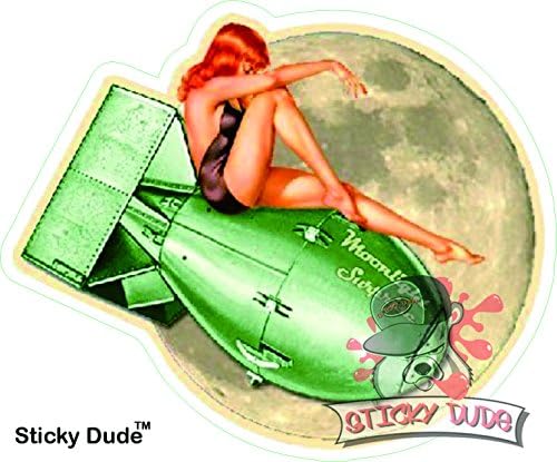 Moon Light Surprise Pin Up Decal