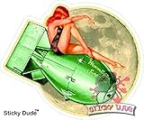 Moon Light Surprise Pin Up Decal