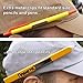MAGNETACLIP Magnetic Hat Clip Pencil and Pen Holder, Strong Magnetic Clip, with Cedar Pencil and Extra Pencil/Pen Clips