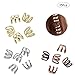 Ximimark 1 Set(15 Pcs) Dreadlock Beads Dread Hair Braid Cuff Tube Clip Adjustable Hair Rings Set,Golden,Silvery,Bronze