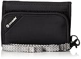 Pacsafe RFIDsafe V125 Anti-Theft RFID Blocking Tri-Fold Wallet, Black