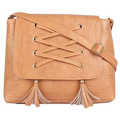 RITUPAL COLLECTION - Identify Your Look, Define Your Style Womens PU Brown Sling Bag