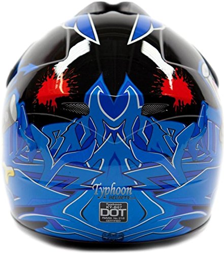 TCMT Youth ATV Helmet Combo – DOT Full Face Motocross Helmet + Goggles + Gloves, ABS Shell (Unisex Kids)