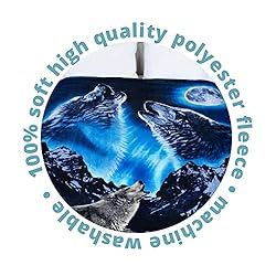 Dawhud Direct II Howling Wolf Fleece Blanket for