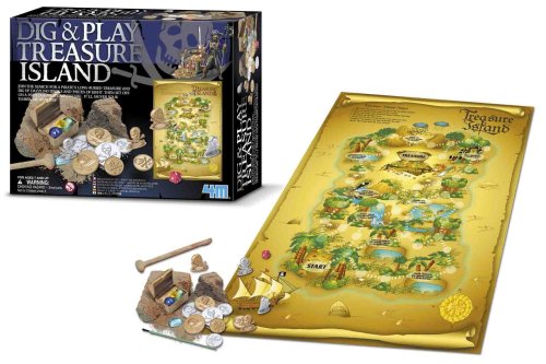 4M Kidz Labs Dig & Play Treasure Island