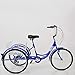 KUNS Adult Tricycle Trikes 7 Speed 3-Wheel Bikes,24 Inch Wheels Cruiser Bicycles with Large Shopping Basketthumb 1