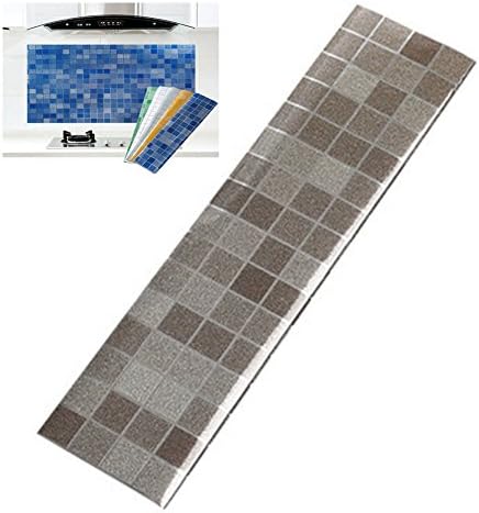 TorDen Mosaic Peel &amp; Stick 18" x 27" Backsplash, Kitchen, Bathroom, DIY Wall Tiles Waterproof Self-Adhesive Tile Wallpaper Kitchen Stove High Temperature Oil-resistant Stickers (Coffee)