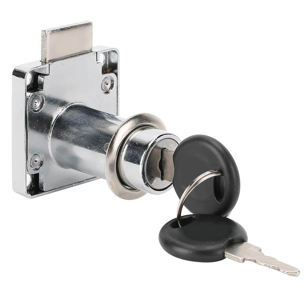 3Pcs/Set Cam Drawer Lock, Desk Drawer with Keys Wardrobe Cabinet Locker Furniture Hardware Lock (Opening Diameter 0.7 inch / 18mm) - 38mm / 1.5 inch