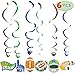 JOYIN 18 PCS Football Hanging Swirl Decorations, Football Touchdown Party Banners, Sport Game Day Party Supplies
