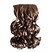 Inaly 7Pcs 16 Clips 20-24 Inch Thick Double Weft Full Head Clip in Hair Extensions Curly Straight Wavy Hairpiece 8 colors (20