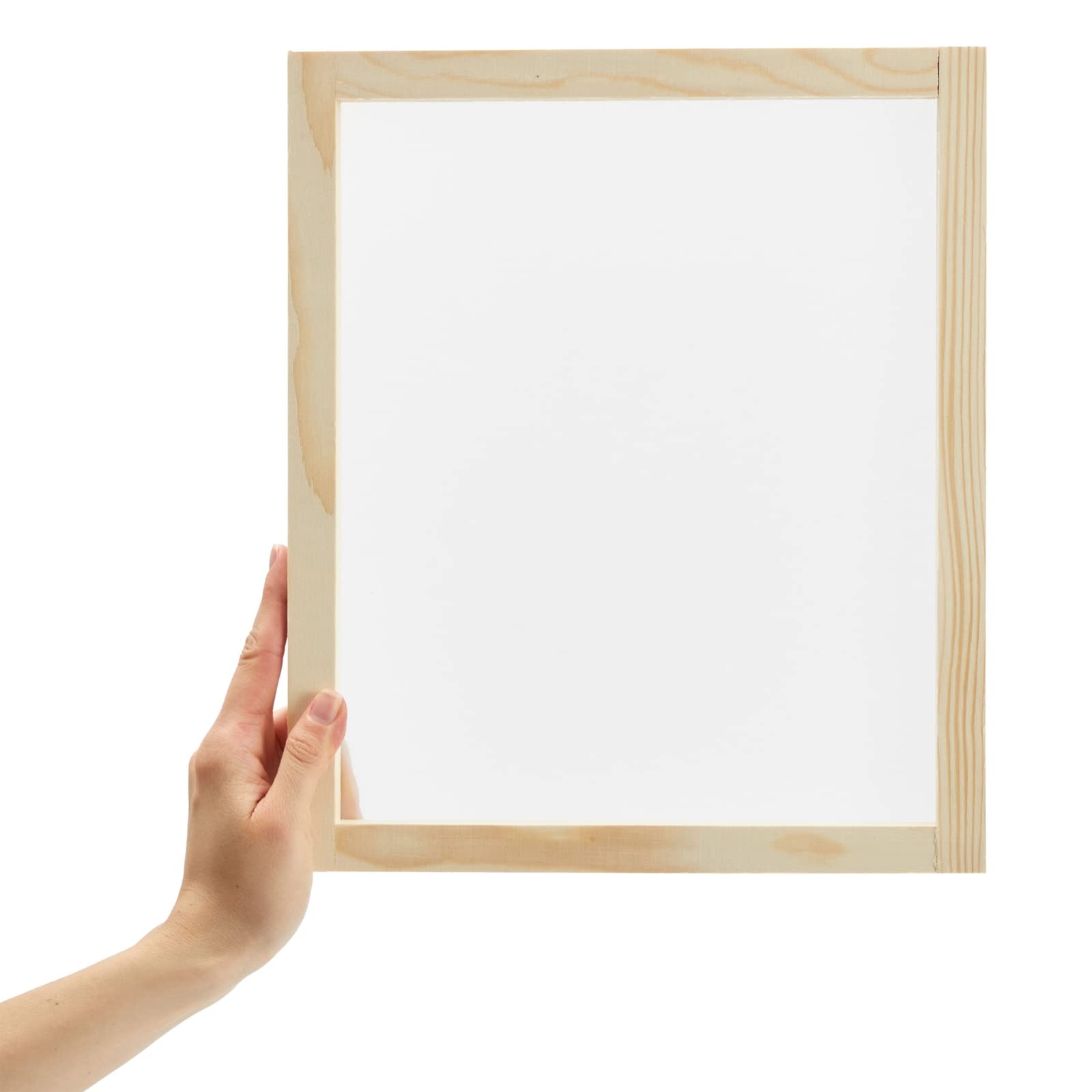 Bright Creations 6 Pack Wood Silk Screen Printing Frame Kit for Beginners and Kids, 10x12 Wood Frame, 110 White Mesh