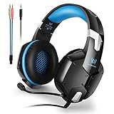 Gaming Headset for PS4 3.5mm PC Game Stereo Headphones with Mic Over-Ear Headband Professional Headset