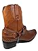 Alberto Fellini Men's Crocodile Prints Western Boots with Side Zipper,Belt Buckle and Chain (JPN)