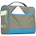 Lily & Drew Hanging Travel Toiletry Bag or Cosmetics Makeup Case, Shaving Kit, Electronics Organizer (Blue)