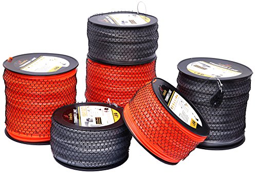 Anleo Anleolife 3-Pound Commercial Square .105-Inch-by-625-ft String Trimmer Line in Spool,with Bonus Line Cutter, Orange
