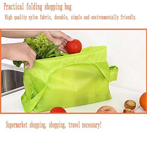 Shopping Tote Bags ,Myckuu 10 pcs Reusable Convenient Grocery Bags - Thumbnail 2