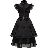 Toitaly Black Dress Women Girls Cosplay Costume Academy Uniform Party Princess Dresses Halloween Outfit