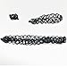 Oliadesign Gothic Stretch Elastic Tattoo Henna Bangle Bracelet 3 Pieces Set, Necklace, Bracelet, Ring