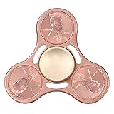 Hand Fidget Spinner Novelty Toy EDC ADHD Focus Finger Toy Stress and Anxiety Relief Ultra Durable High Speed 3-5 Min Spins Brass Material