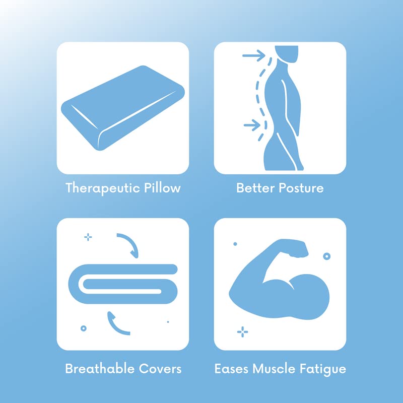 Belly Sleep Belly Pillow for Stomach & Back Sleeper Thin, Flat, & Ergonomic Pillows for
