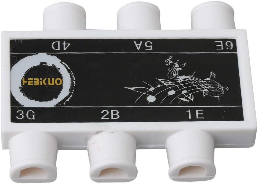 6.4x4.9x1.3cm Instrument Accessories Guitar String Tuning Plastic Guitar Pitch Pipe Tuner 6 tones E-A-D-G-B-E