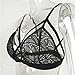 haoricu Women Bra, 2021 Women Floral Lace Bra Top Seamless Bralette Cup Wireless Bra (Black 1, XL)