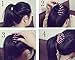 Bird Nest Expanding Tail Hair Bun Holders Grips Claw Rhinestones Hair Accessory