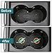 2 Pack 2.75 inch for Miami Dolphins Car Interior Accessories Anti Slip Cup Mat for All Vehicles (Miami Dolphins)