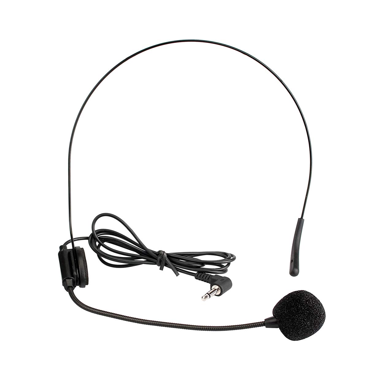 Retekess T130 Wired 3.5mm Microphone Flexible for AUX Audio Device and Voice Amplifier Headset Microphone for Tour Guides,Teacher,Coaches
