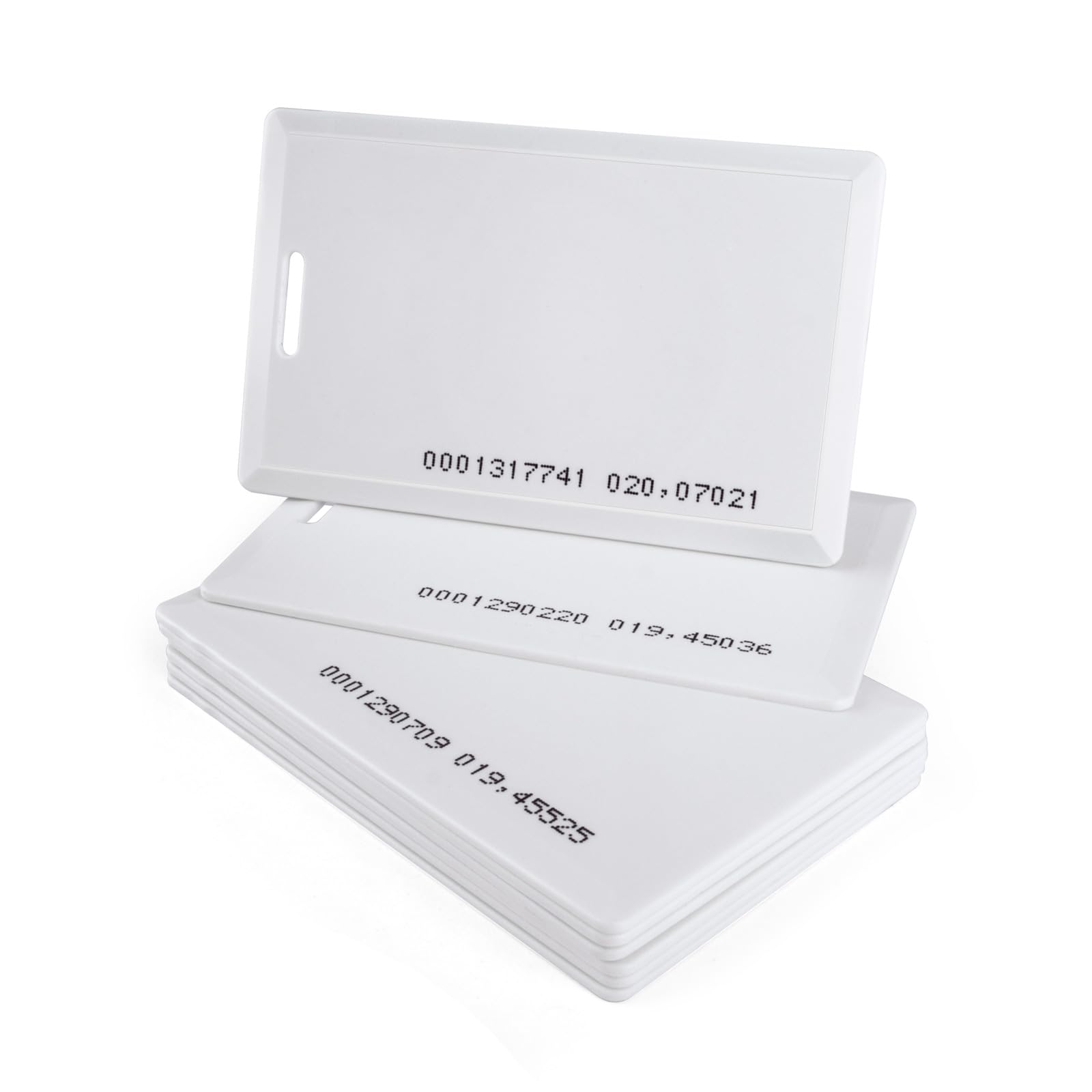 JIAN BOLAND 8Pcs RFID Proximity Smart ID Card for Access Control System & Time Attandance EM4100 TK4100 Card-Read only with Slot Hole