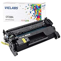 VicLabs Compatible CF258A 258X Toner Cartridge Replacement for HP 58A CF258A 58X CF258X Toner (NO CHIP) for HP Laserjet Pro MFP M428fdw M428fdn M428dw M404dn M404dw M404n M304 Printer (Black,1-Pack)