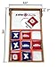 Elite Sportz Junior Bean Bag Toss Game - 2 Games on 1 Board - Tic Tac Toe and Cornhole Party Games for Kids (Basketball)