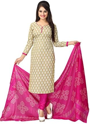 Vaamsi Women's Salwar Suit Dress Material (Deep1023_Green_Free Size)