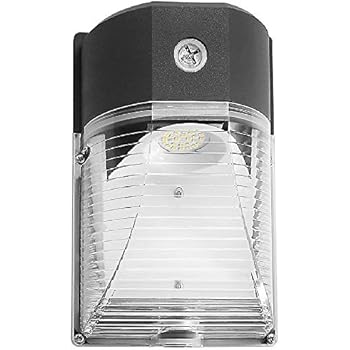 CINOTON LED Wall Pack Light, 26W 3000lm 5000K (Dusk-to-Dawn Photocell,Waterproof IP65), 100-277Vac,150-250W MH/HPS Replacement, ETL DLC Listed Outdoor Security Lighting (1pack)