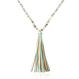 RIAH FASHION Bohemian Tassel Pendant Long Statement