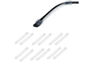 6 Pair Soft Silicone Anti-Slip Eyeglasses Temple Tips Sleeve Retainer (Clear)