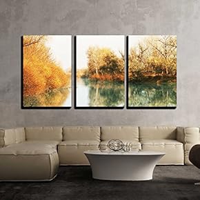 Picturesque Rural Landscapes on Lake x3 Panels