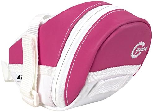 LTG Gina, Velcro Strap, Unique Reflective Material, Cycling Outdoor Bicycle, Pouch, Seat Pack, Saddle Bag (Pink)