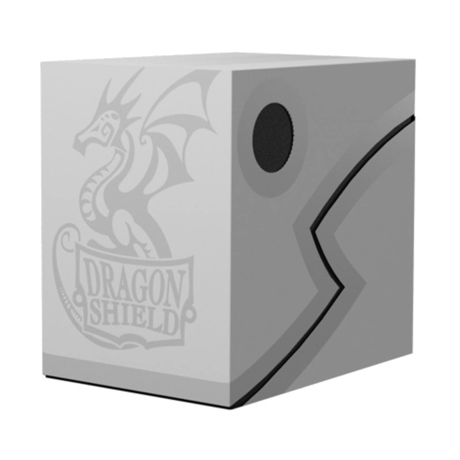 Arcane Tinmen Storage+for+Cards+-+Deck+Box+Dragon+Shield+Double+Shell+%3A+Revised+Ashen+%28White%2FBlack%29 — image 1