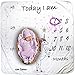 Baby Monthly Milestone Blanket Girl - Unicorn Plush Fleece Baby Photography Backdrop Memory Blanket for Newborns Large - New Moms Baby Shower Gift Set